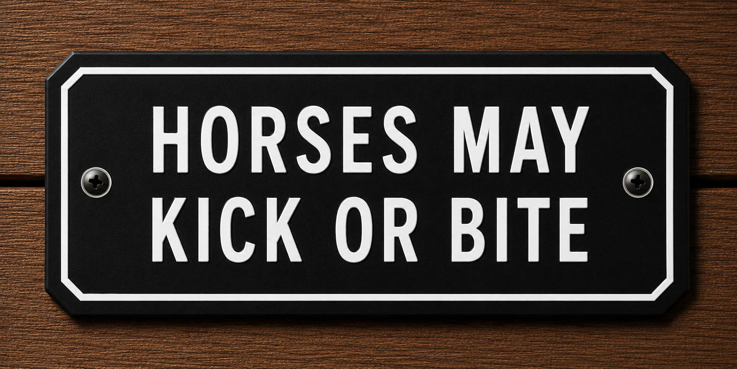 Custom Barn & Ranch Sign - 2 Line - 6 x 12
