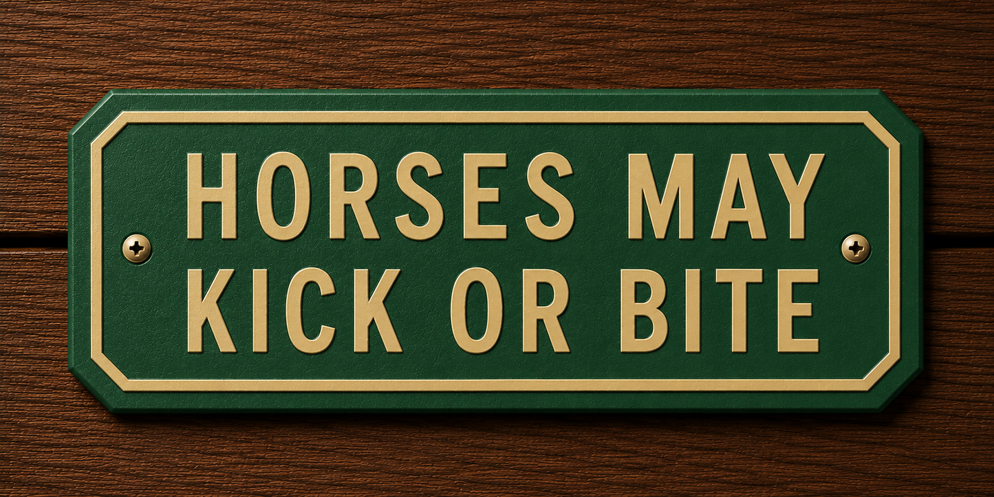 Custom Barn & Ranch Sign - 2 Line - 6 x 12