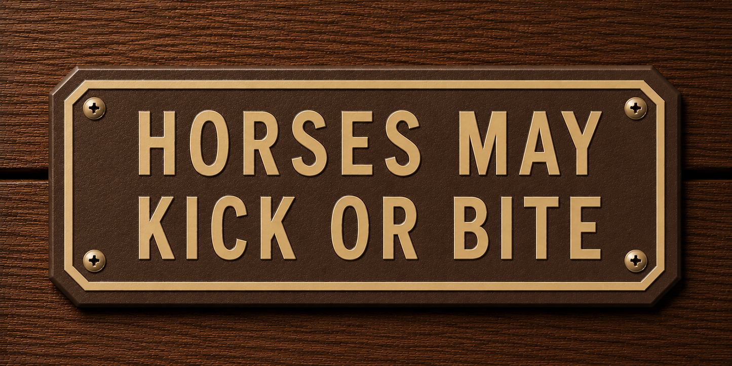 Custom Barn & Ranch Sign - 2 Line - 6 x 12