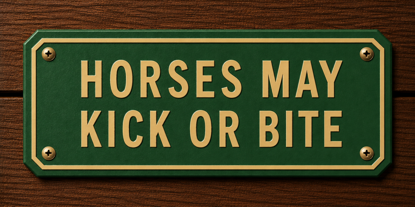 Custom Barn & Ranch Sign - 2 Line - 6 x 12