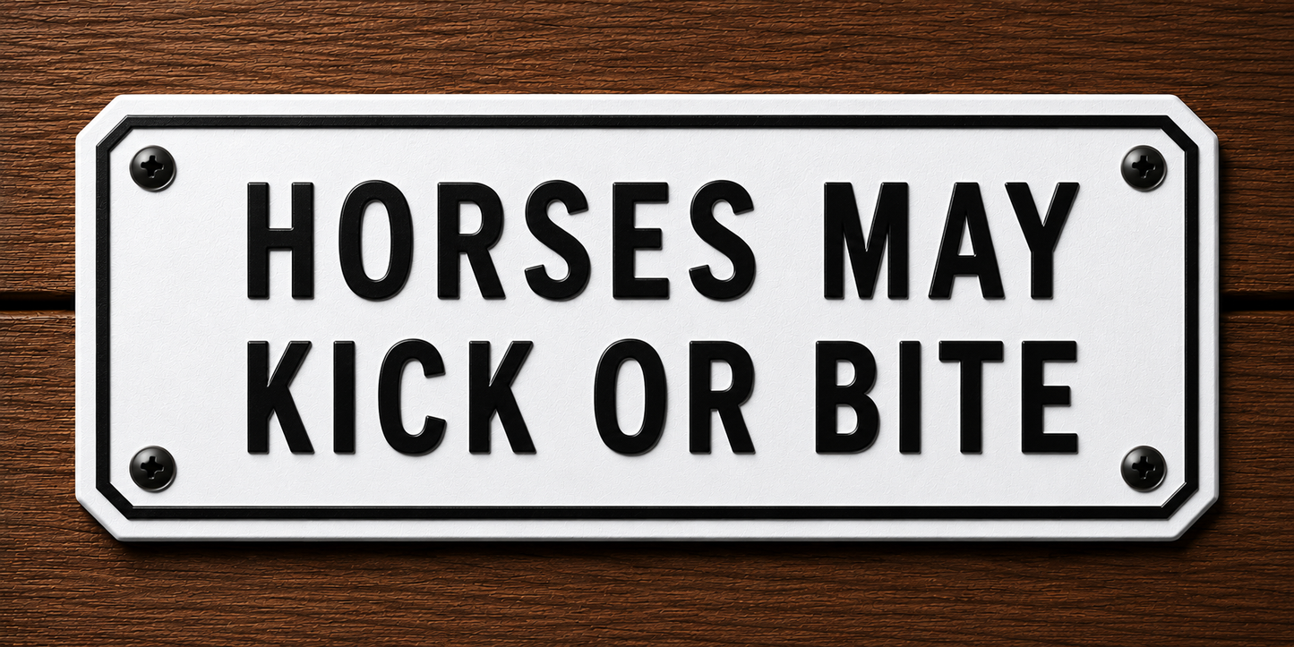 Custom Barn & Ranch Sign - 2 Line - 6 x 12