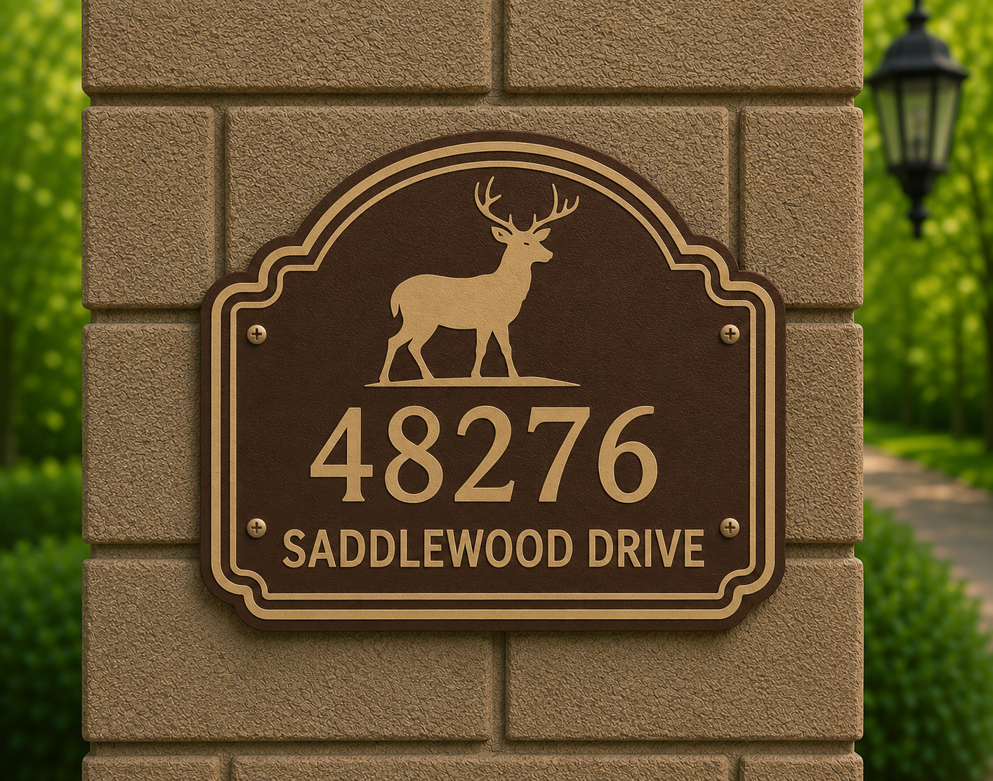 Specialty Address Sign - Deer