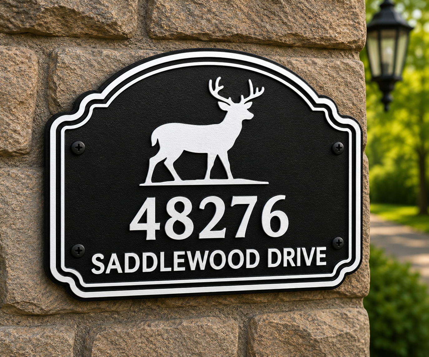 Specialty Address Sign - Deer