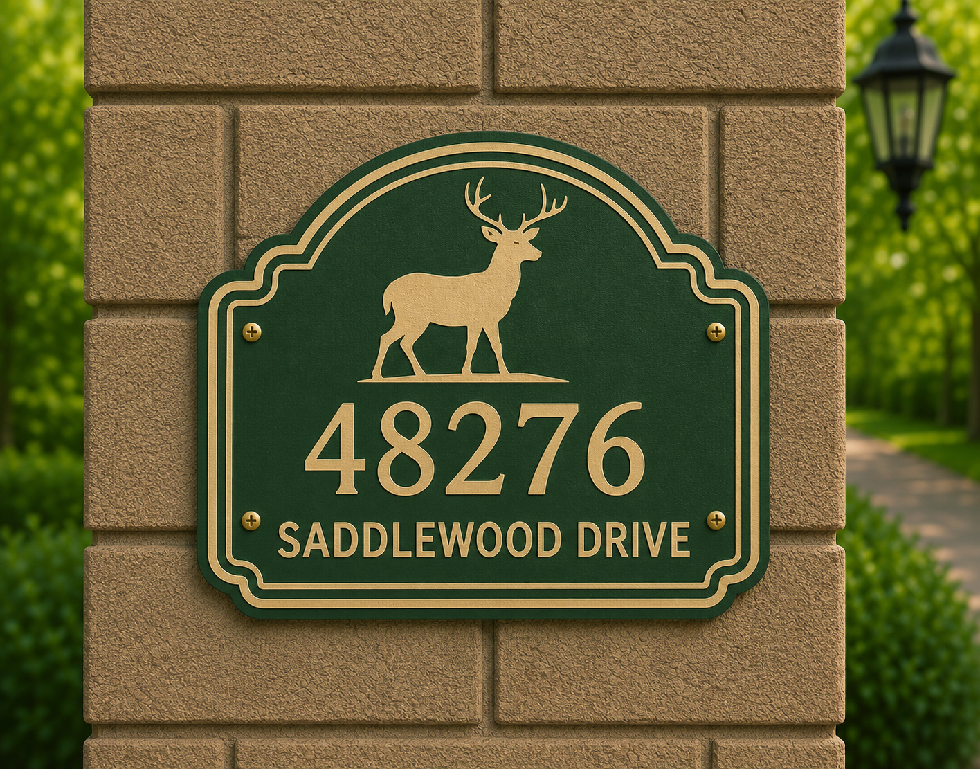 Specialty Address Sign - Deer