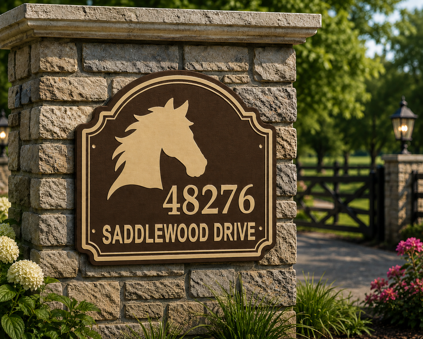 Specialty Address Sign - Horse Head