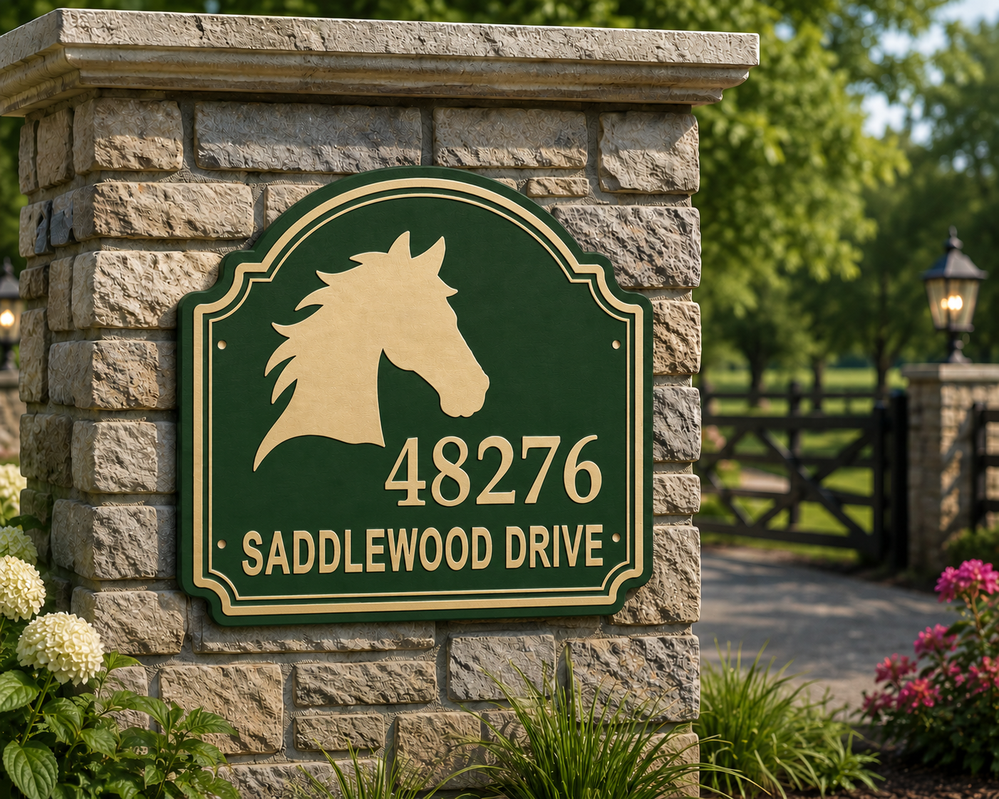 Specialty Address Sign - Horse Head