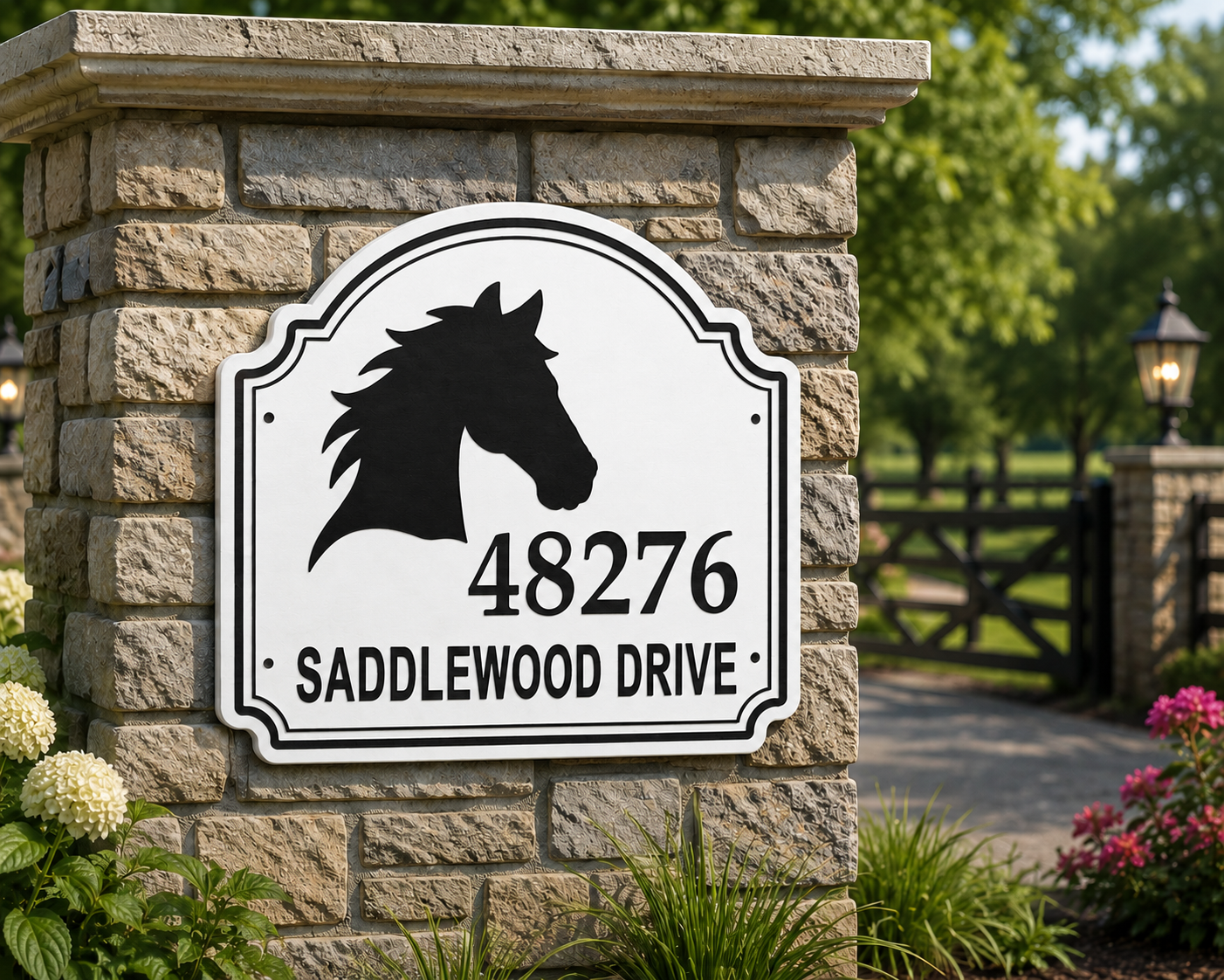 Specialty Address Sign - Horse Head