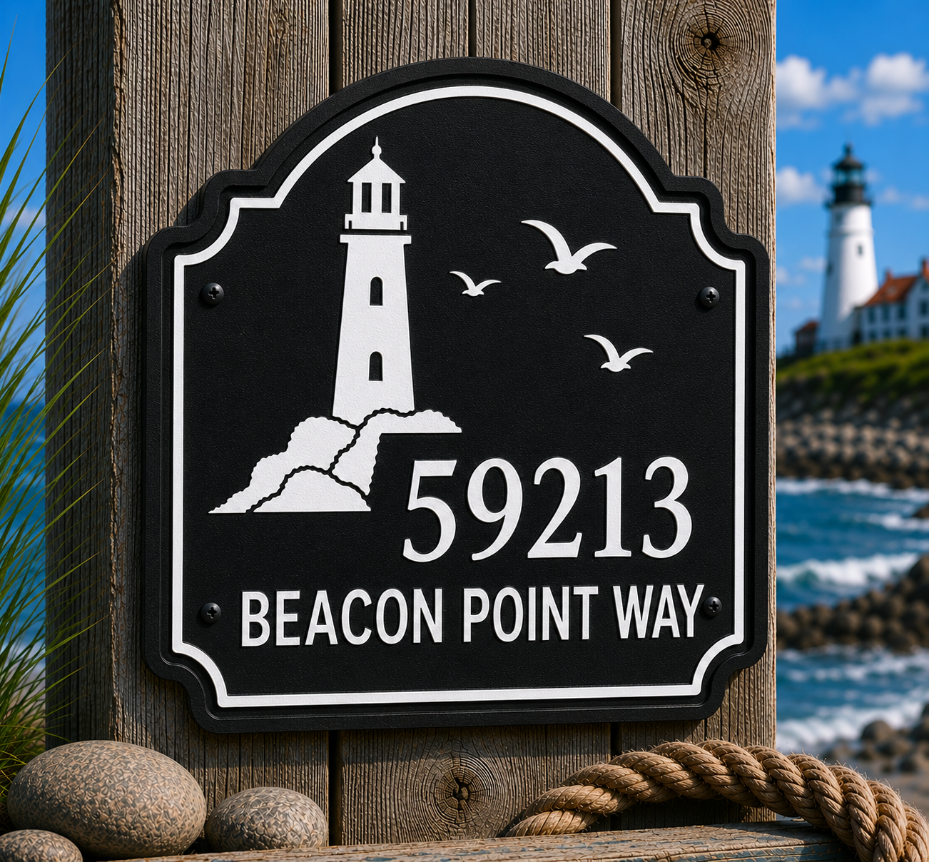 Specialty Address Sign - Coastal