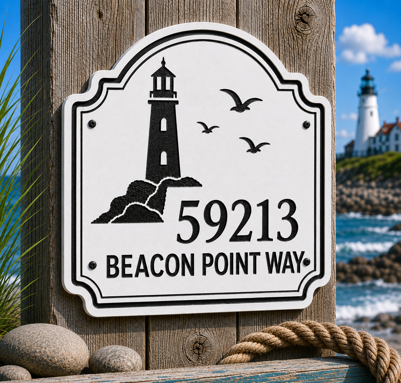 Specialty Address Sign - Coastal
