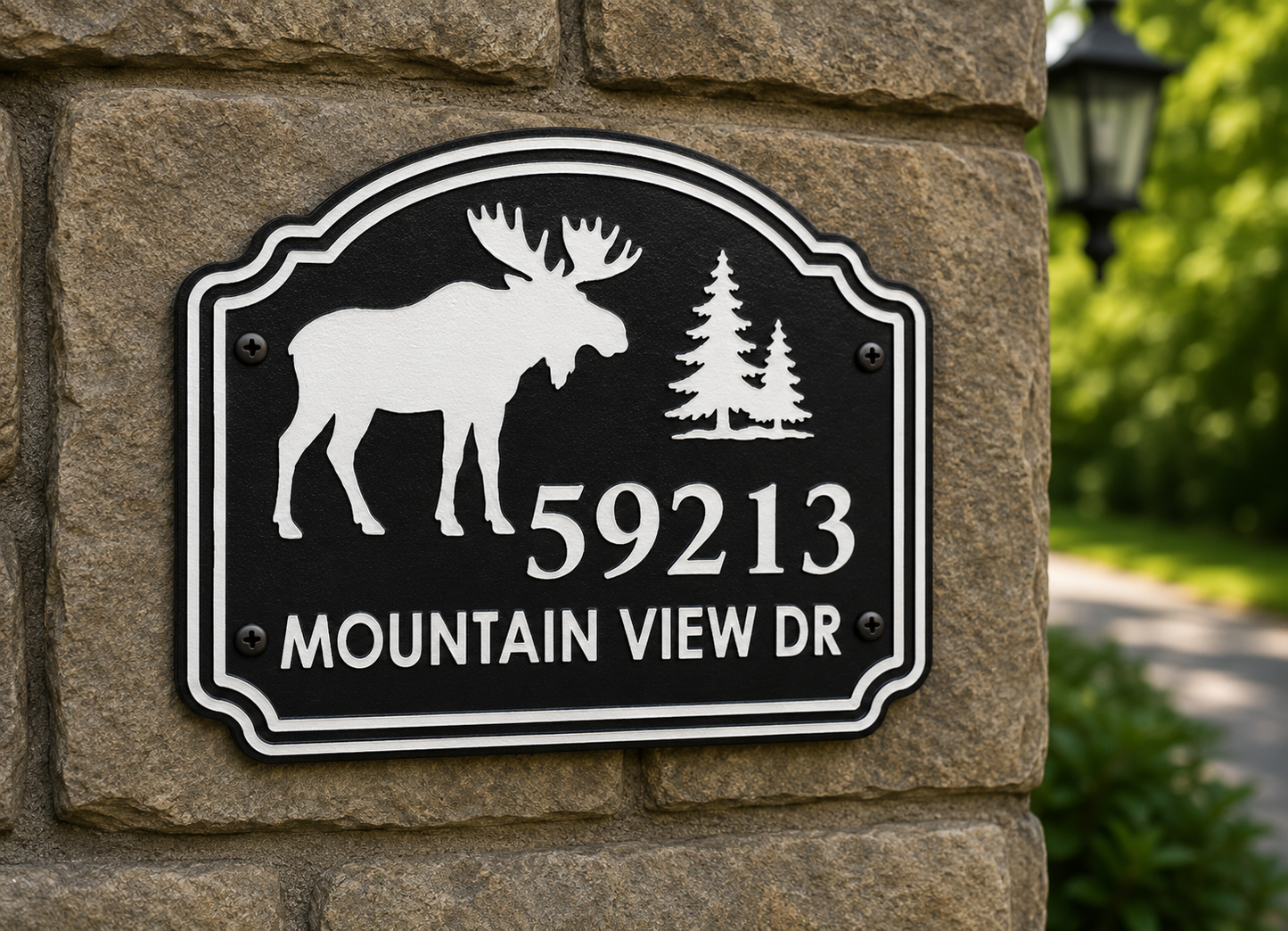 Specialty Address Sign - Moose