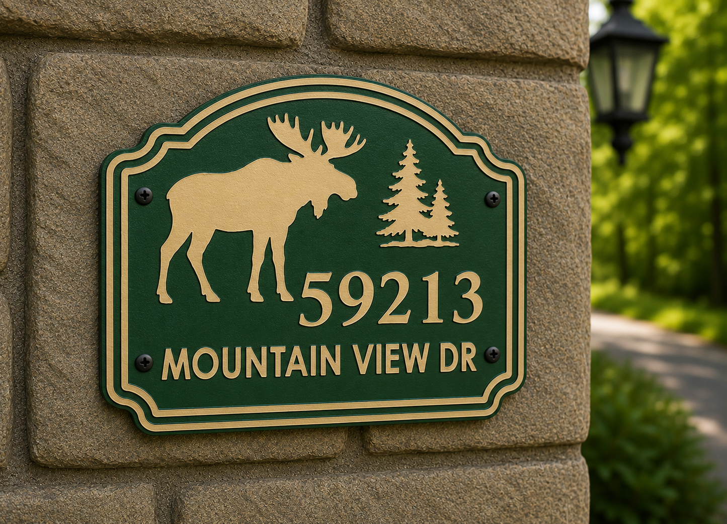 Specialty Address Sign - Moose