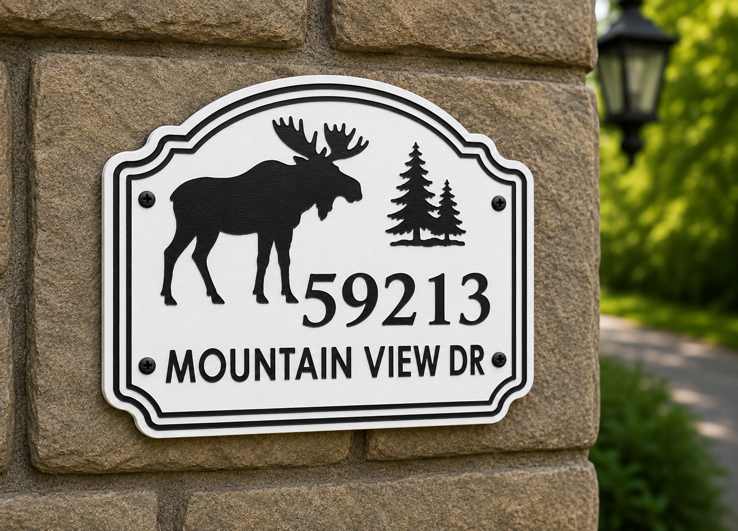 Specialty Address Sign - Moose