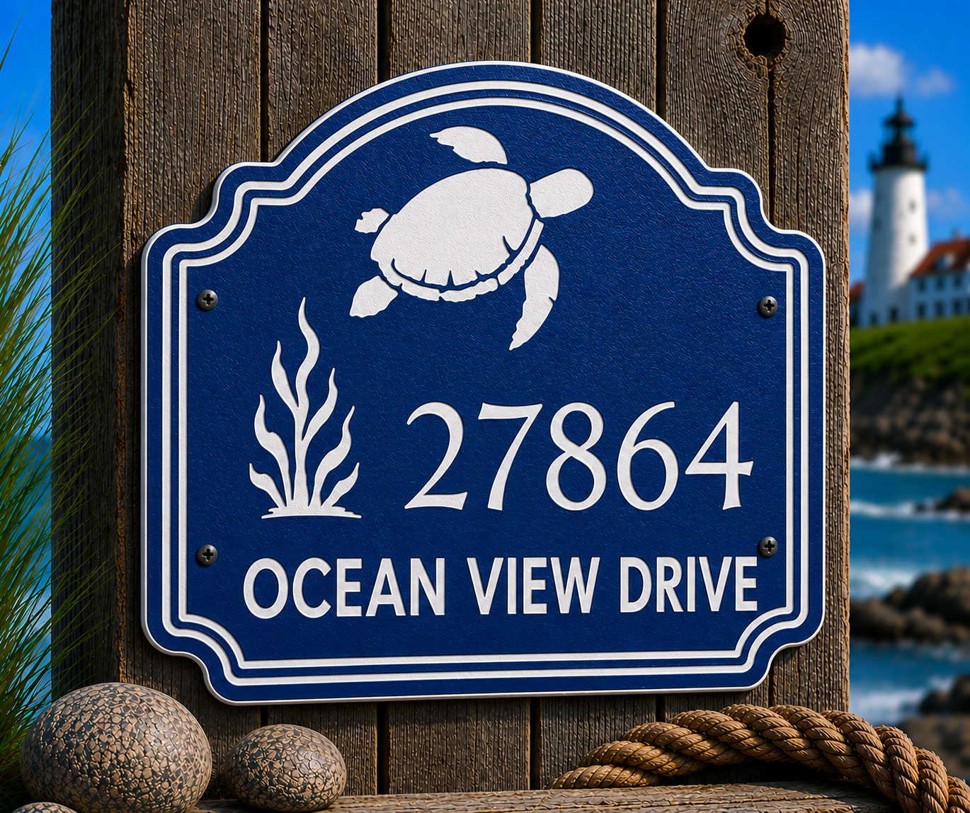 Specialty Address Sign - Coastal