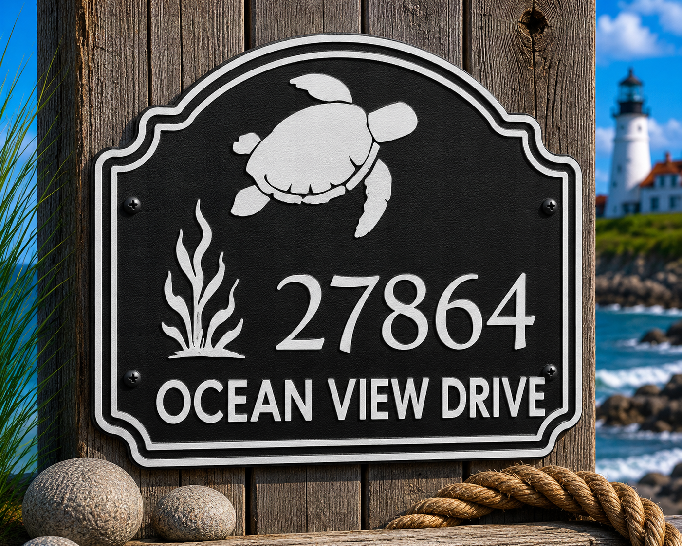 Specialty Address Sign - Coastal