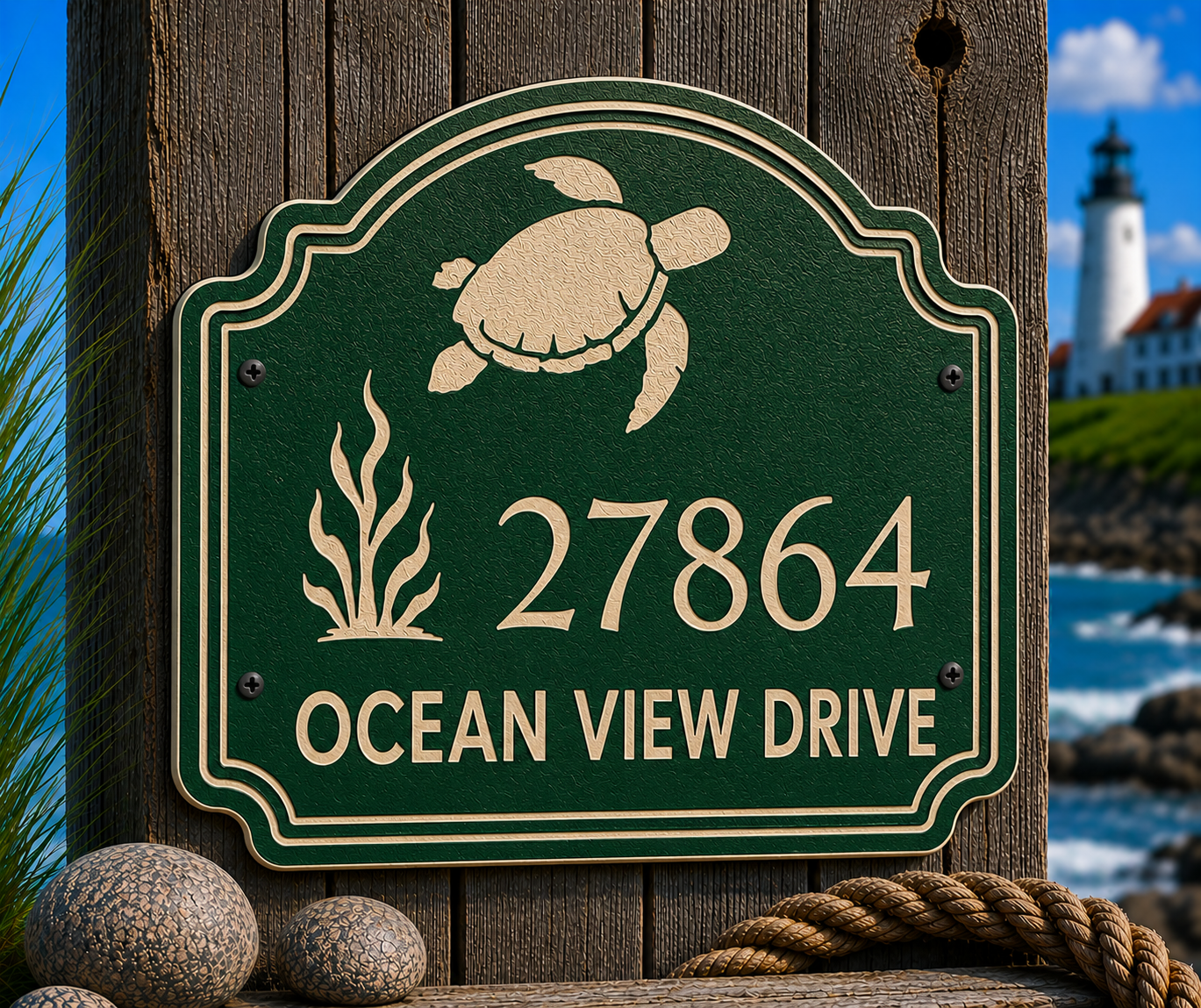 Specialty Address Sign - Coastal