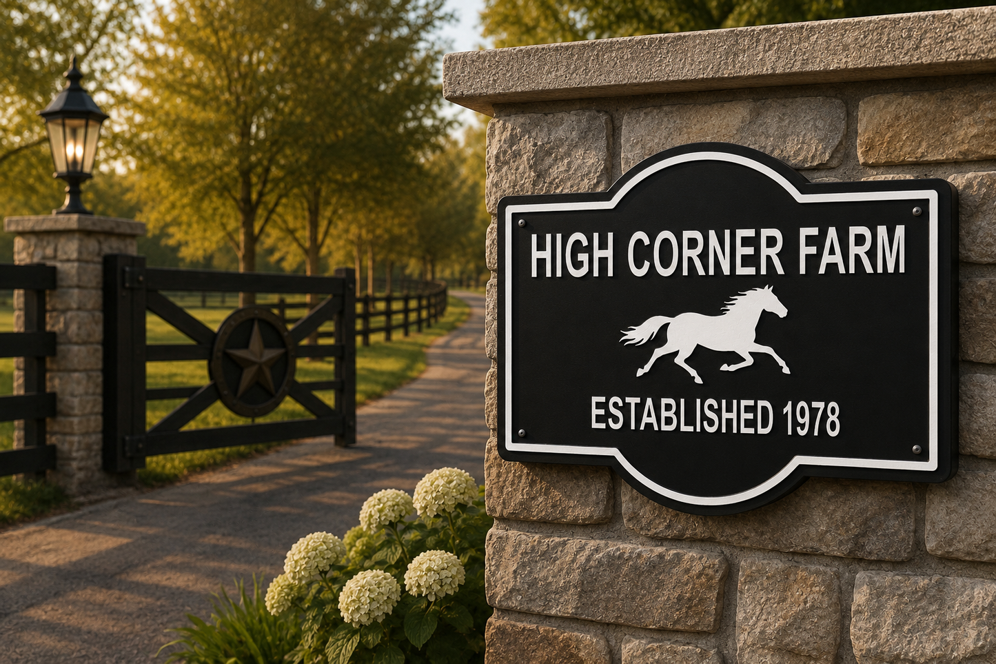 Custom Running Horse Sign