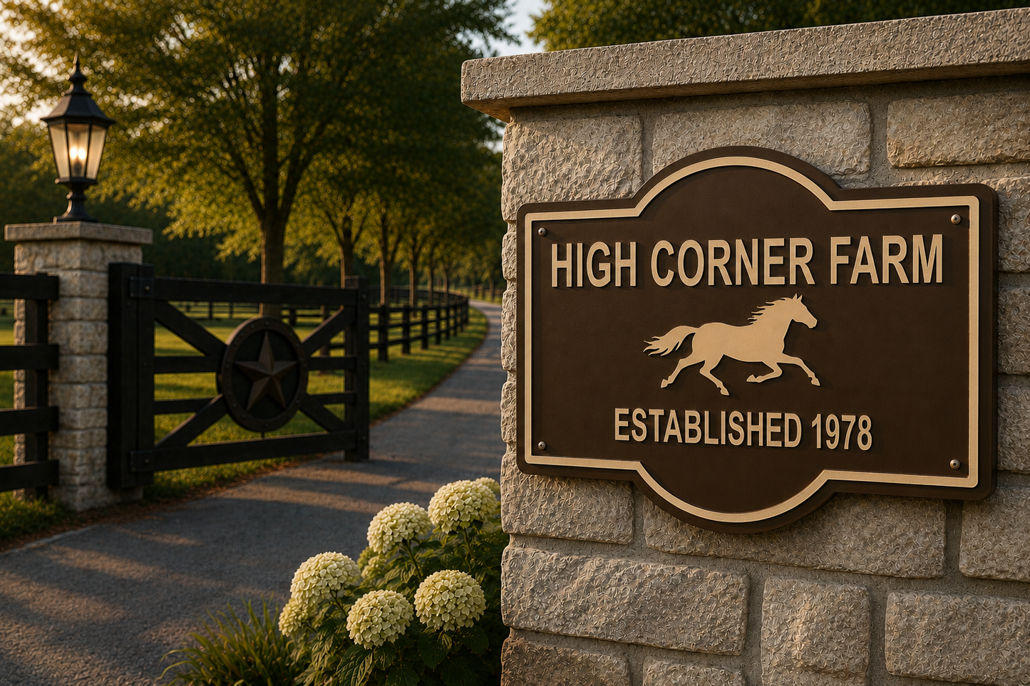 Custom Running Horse Sign