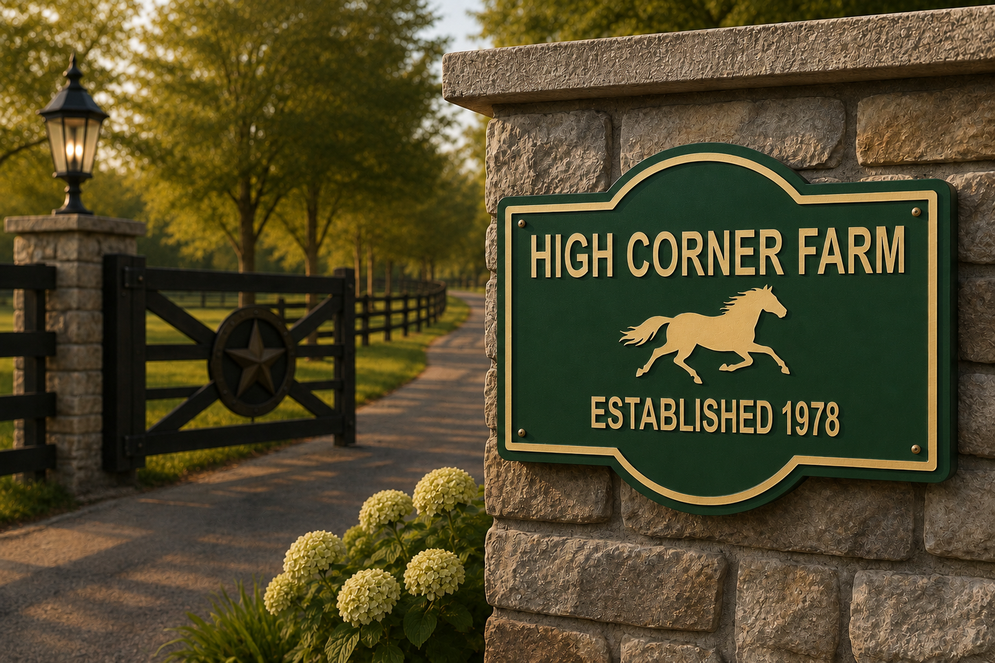 Custom Running Horse Sign