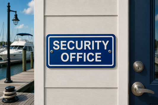 Security Office Sign 4 x 8