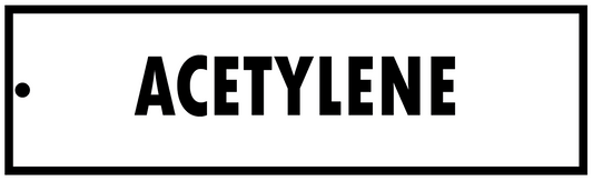 ACETYLENE CYLINDER IDENTIFICATION TAG