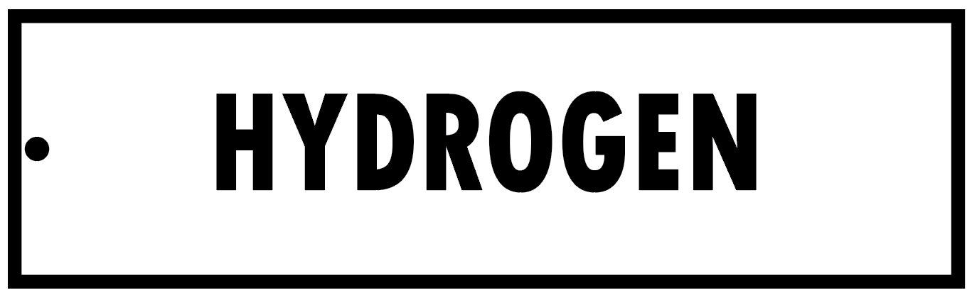 HYDROGEN GAS CYLINDER TAG