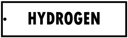 HYDROGEN GAS CYLINDER TAG