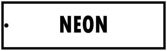 NEON GAS CYLINDER TAG