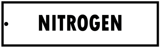 NITROGEN GAS CYLINDER TAG