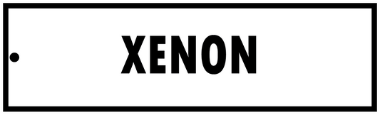 XENON GAS CYLINDER TAG