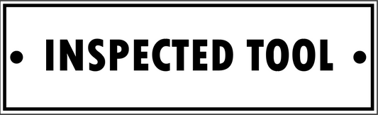 "INSPECTED TOOL" TAG, 3 X 10