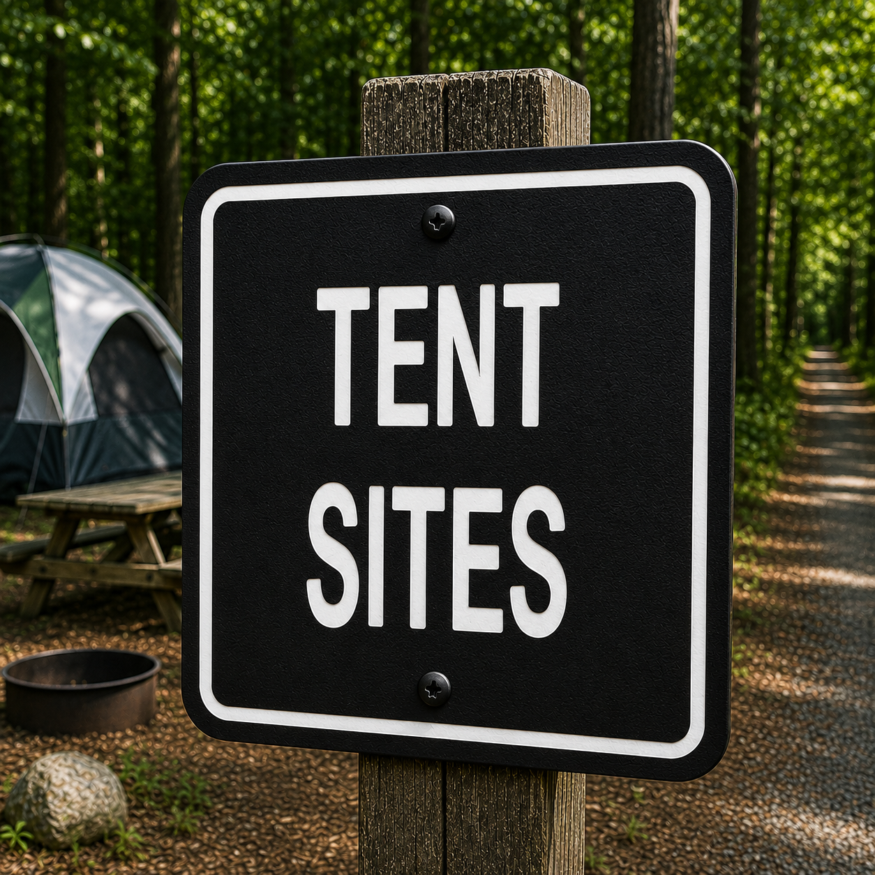 Tent Sites Sign 10 x 10