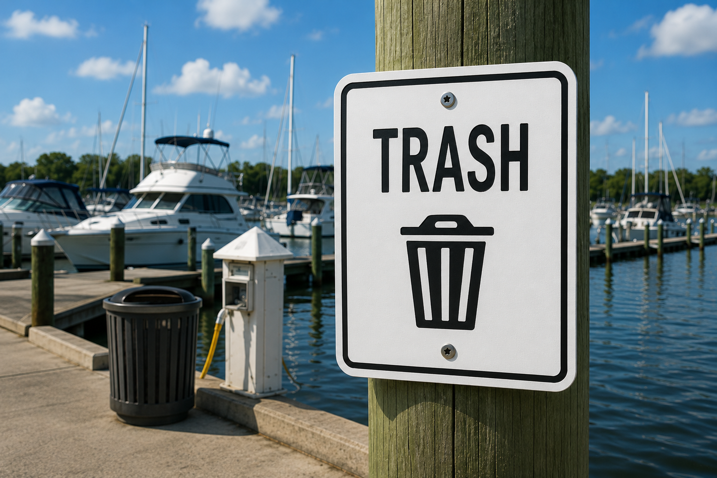 Trash Sign 10 x 10