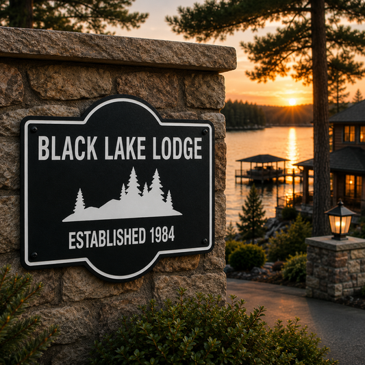 Customizable Tree Line Sign