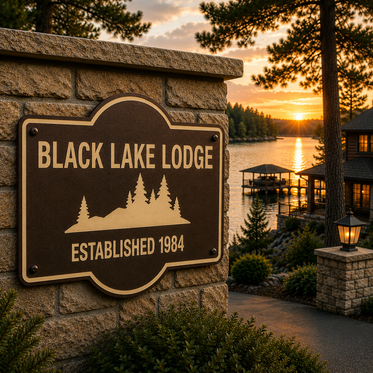 Customizable Tree Line Sign