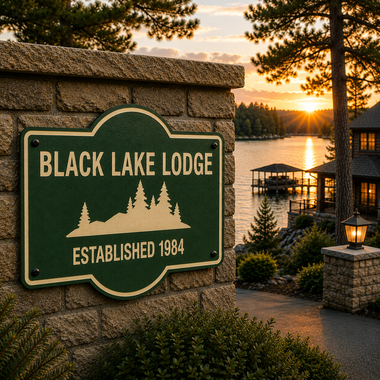 Customizable Tree Line Sign