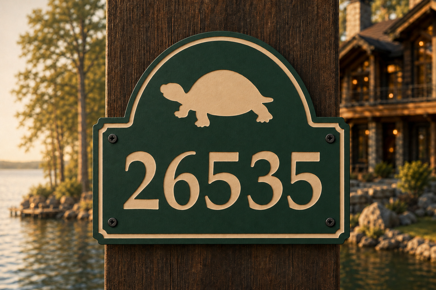 Turtle Numeric Address Sign