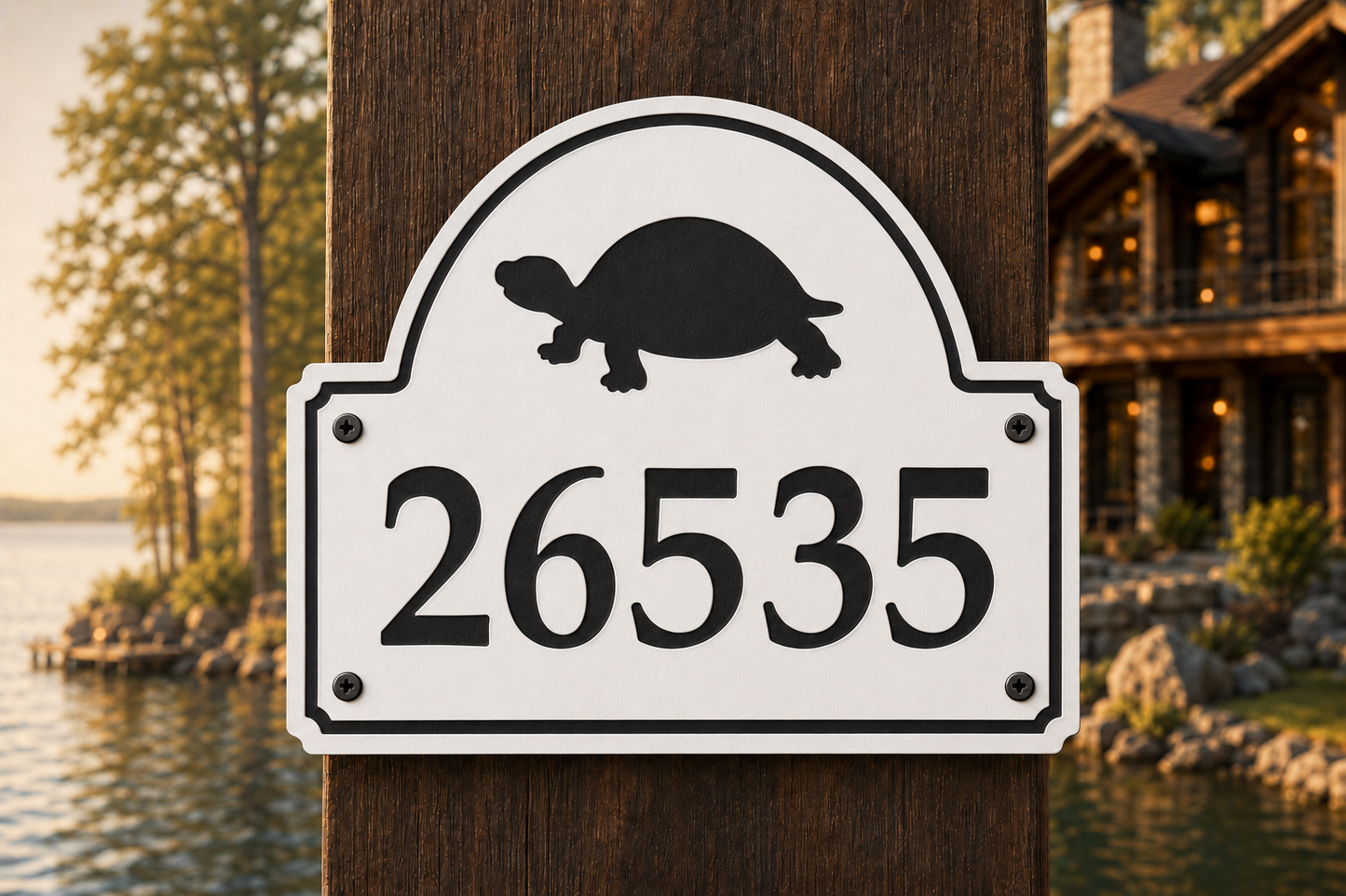 Turtle Numeric Address Sign
