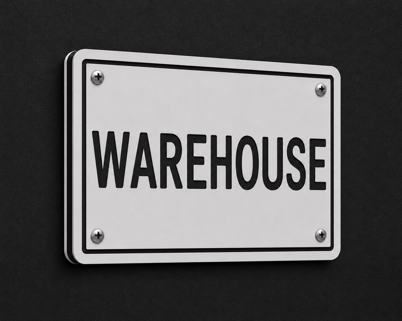 Warehouse Sign, 8 x 10