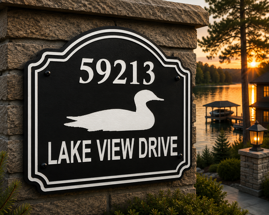 Custom Waterfowl Address Sign