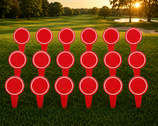 4" Round Color Core Tee Markers, 18 Pack