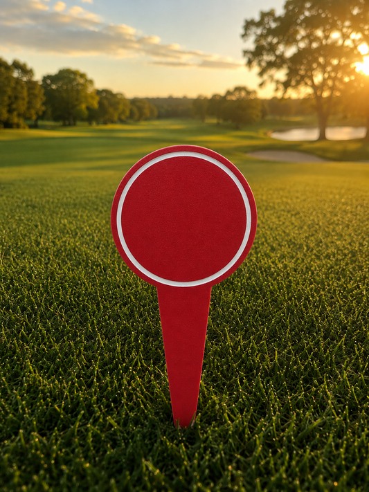 4" Round Color Core Tee Markers - Plain