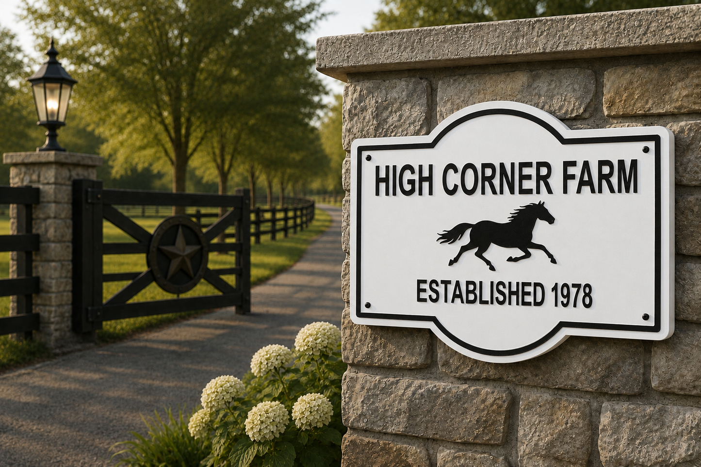 Custom Running Horse Sign